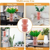 Glazen Vaas Roze Geometrisch 18 cm Hoog - 71% Korting!