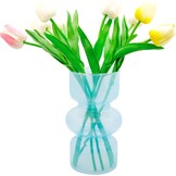 Glazen Vaas Roze Geometrisch 18 cm Hoog - 71% Korting!