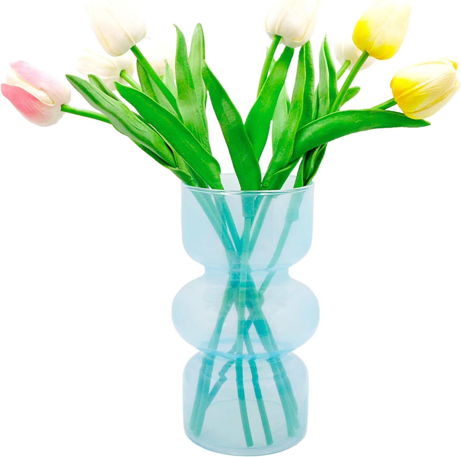 Glazen Vaas Roze Geometrisch 18 cm Hoog - 71% Korting!