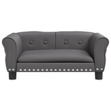 vidaXL Hondenmand Kunstleer Grijs - 70x45x30 cm (34% Korting!)