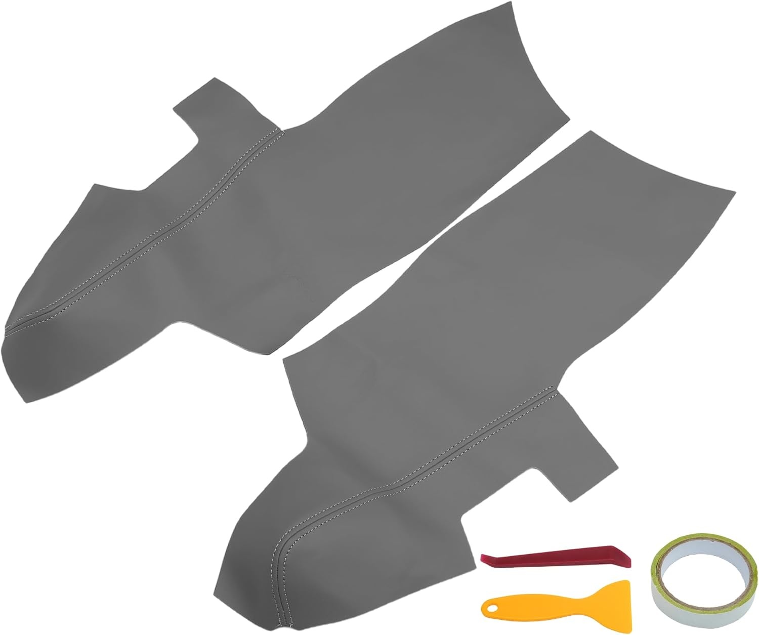 Armsteunhoezen Deurpaneel Hyundai Santa Fe 2006-2012 Grijs Microvezel Leer 74% Korting
