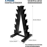 Dumbbell Rek: A-Frame 5 Lagen Staal | 90,7kg | -34%