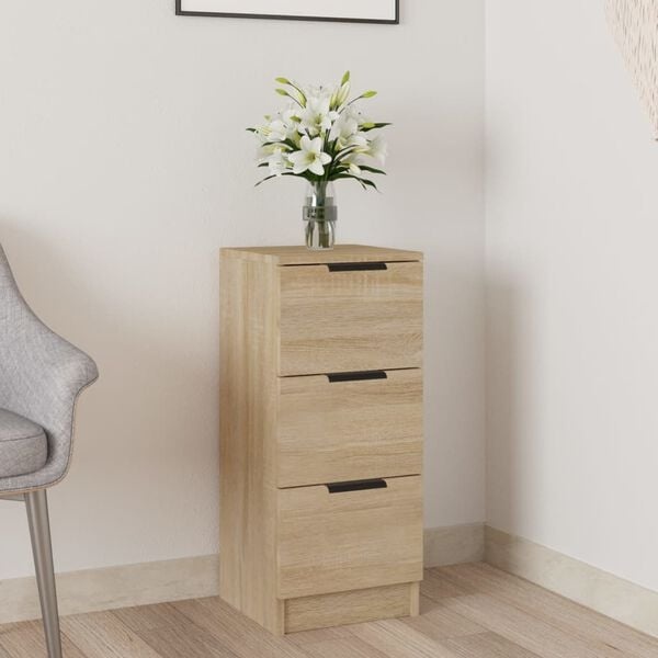 vidaXL Dressoir Sonoma Eiken 30x30x70 cm - 34% Korting