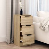 vidaXL Dressoir Sonoma Eiken 30x30x70 cm - 34% Korting