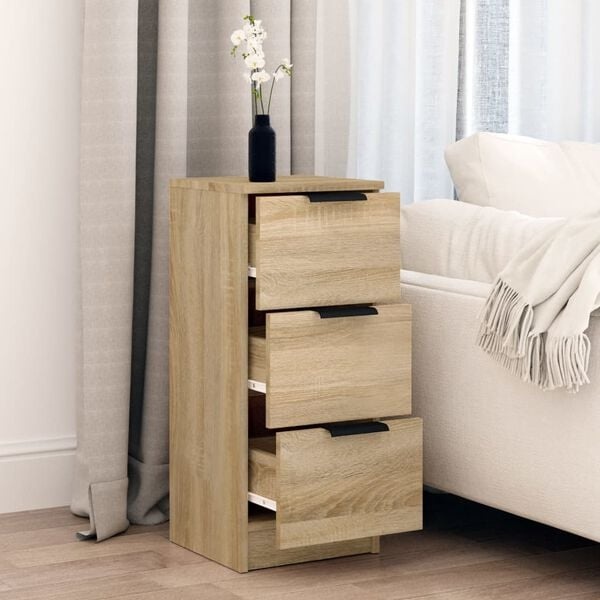 vidaXL Dressoir Sonoma Eiken 30x30x70 cm - 34% Korting