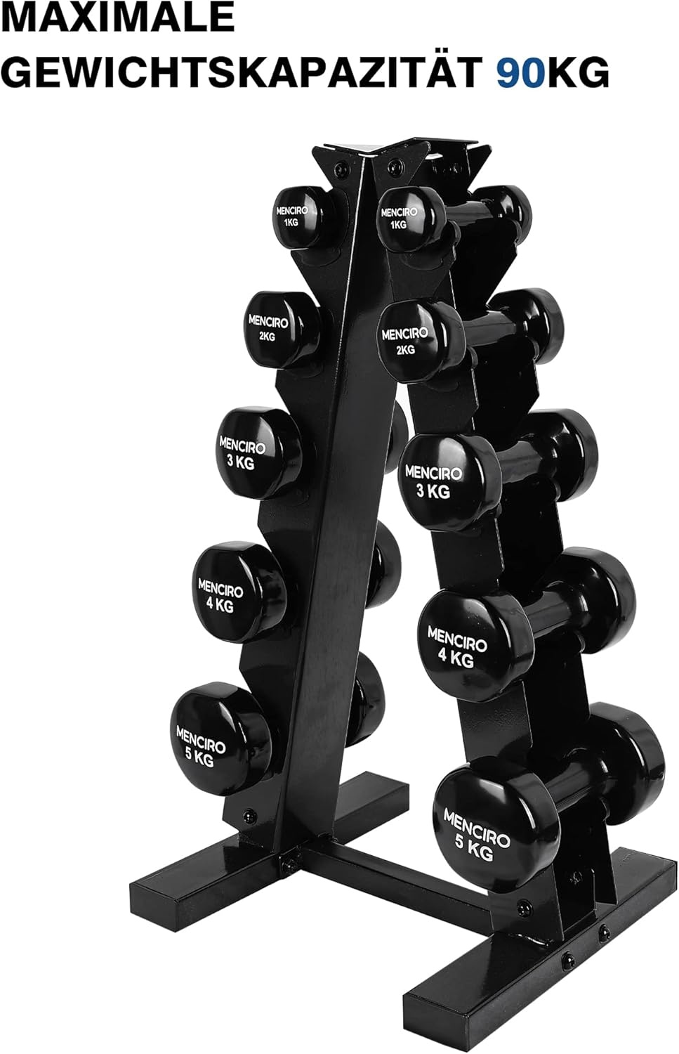 Dumbbell Rek: A-Frame 5 Lagen Staal | 90,7kg | -34%