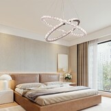 Finktonglan Kristallen Kroonluchter | 2-Ringen | 3 Kleuren | 29% Korting