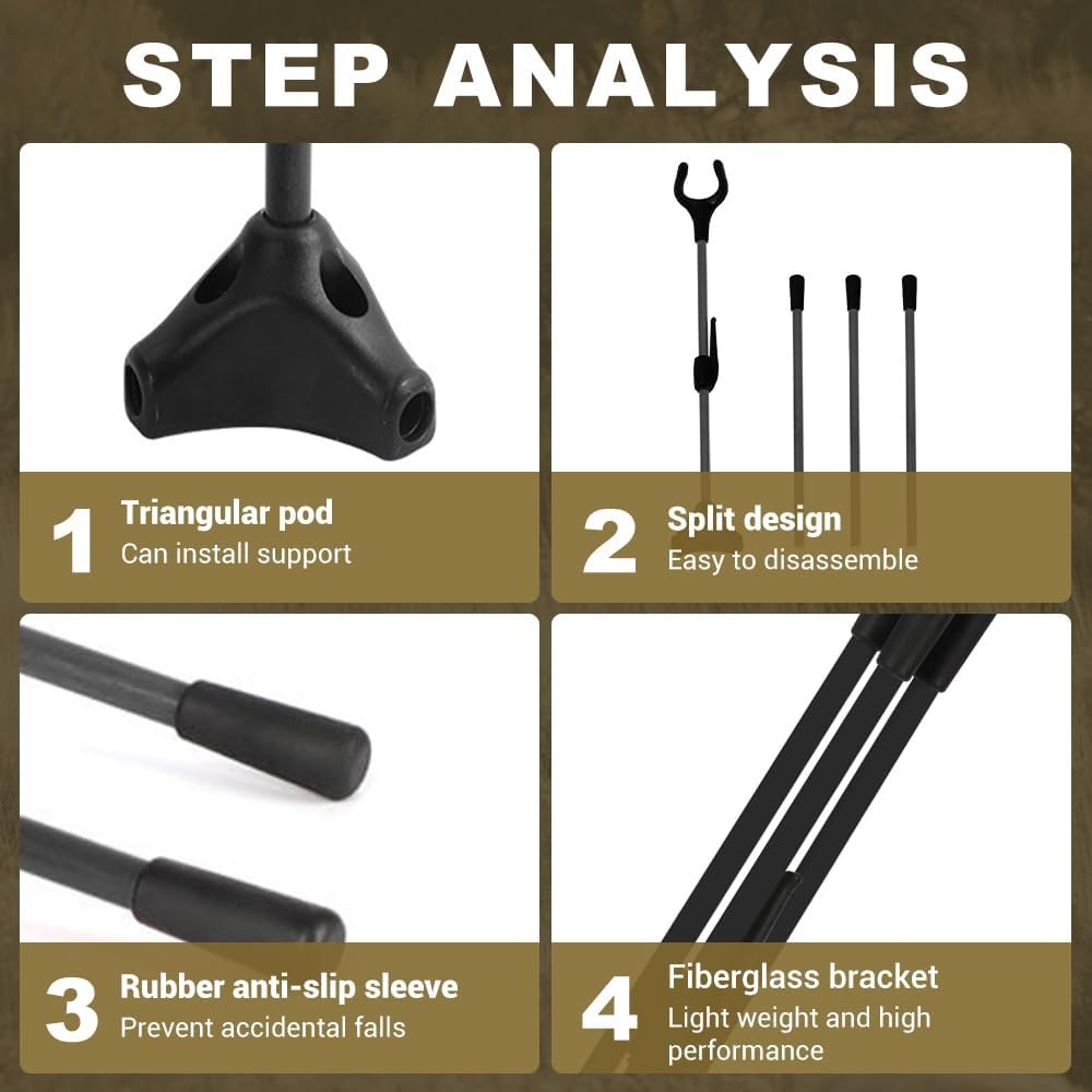Opvouwbare Boogstandaard - Recurve, Traditioneel & Compound Bogen - 72% Korting