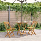 VidaXL Tuintafel Acaciahout 70cm Inklapbaar - 34% Korting!