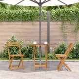 VidaXL Tuintafel Acaciahout 70cm Inklapbaar - 34% Korting!