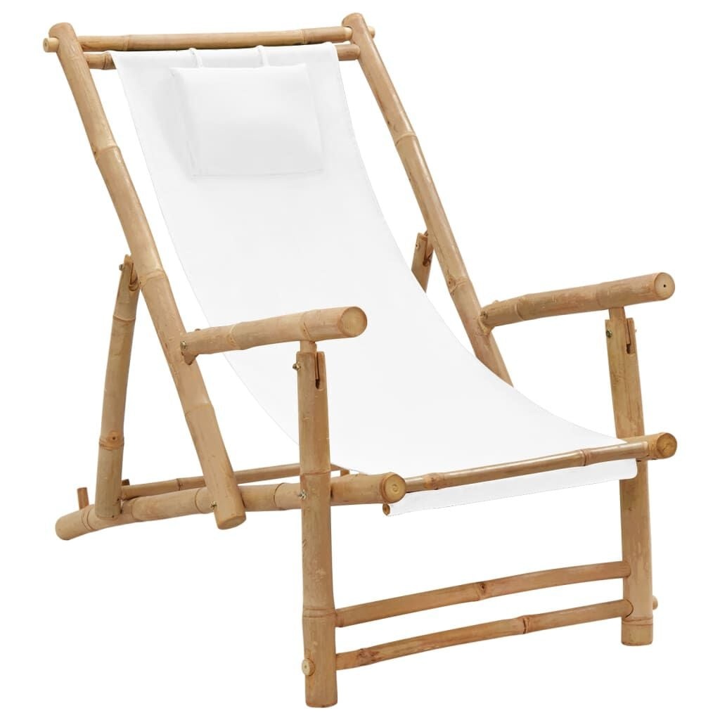 VidaXL Bamboe Terrasstoel Crèmewit - 34% Korting