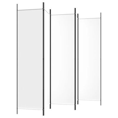 VidaXL Kamerscherm Wit - 5 Panelen - 33% Korting