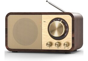 Retro Bluetooth Radio Houtkleurig - 33% Korting!