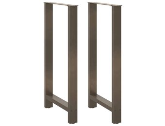 VidaXL Salontafelpoten Staal Naturel 60x(110-111)cm (34% Korting)