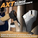 Klapbijl Outdoor 40cm - Handgesmeed Staal & Beukenhout - 29% Korting