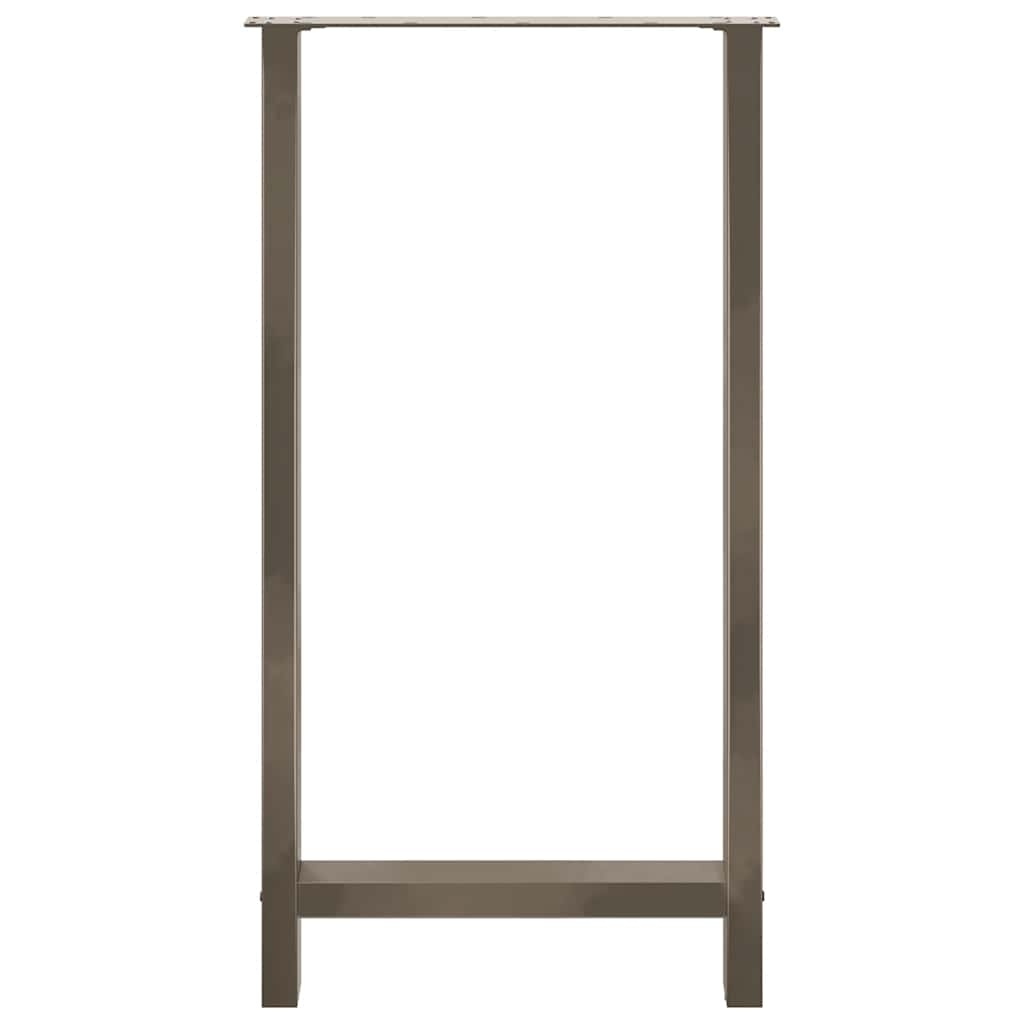 VidaXL Salontafelpoten Staal Naturel 60x(110-111)cm (34% Korting)