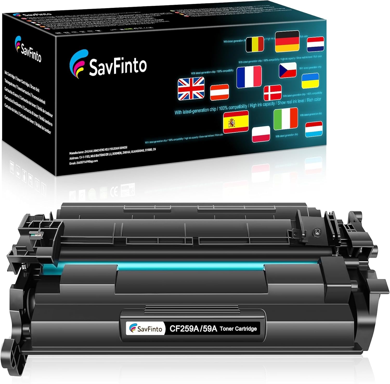 SavFinto CF259A Zwarte Toner - 28% Korting!