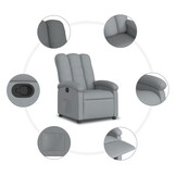 VidaXL Fauteuil Lichtgrijs - 35% Korting