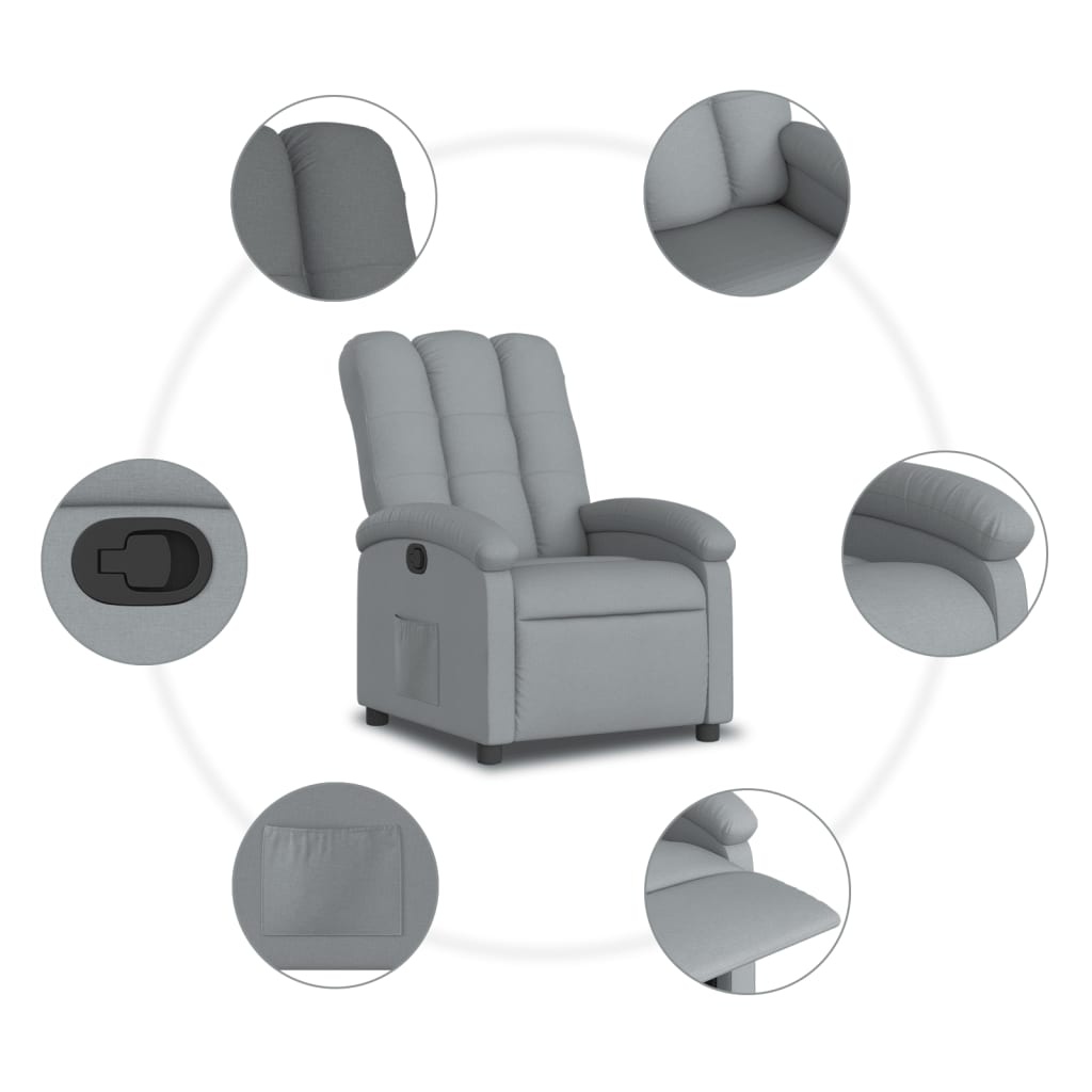 VidaXL Fauteuil Lichtgrijs - 35% Korting