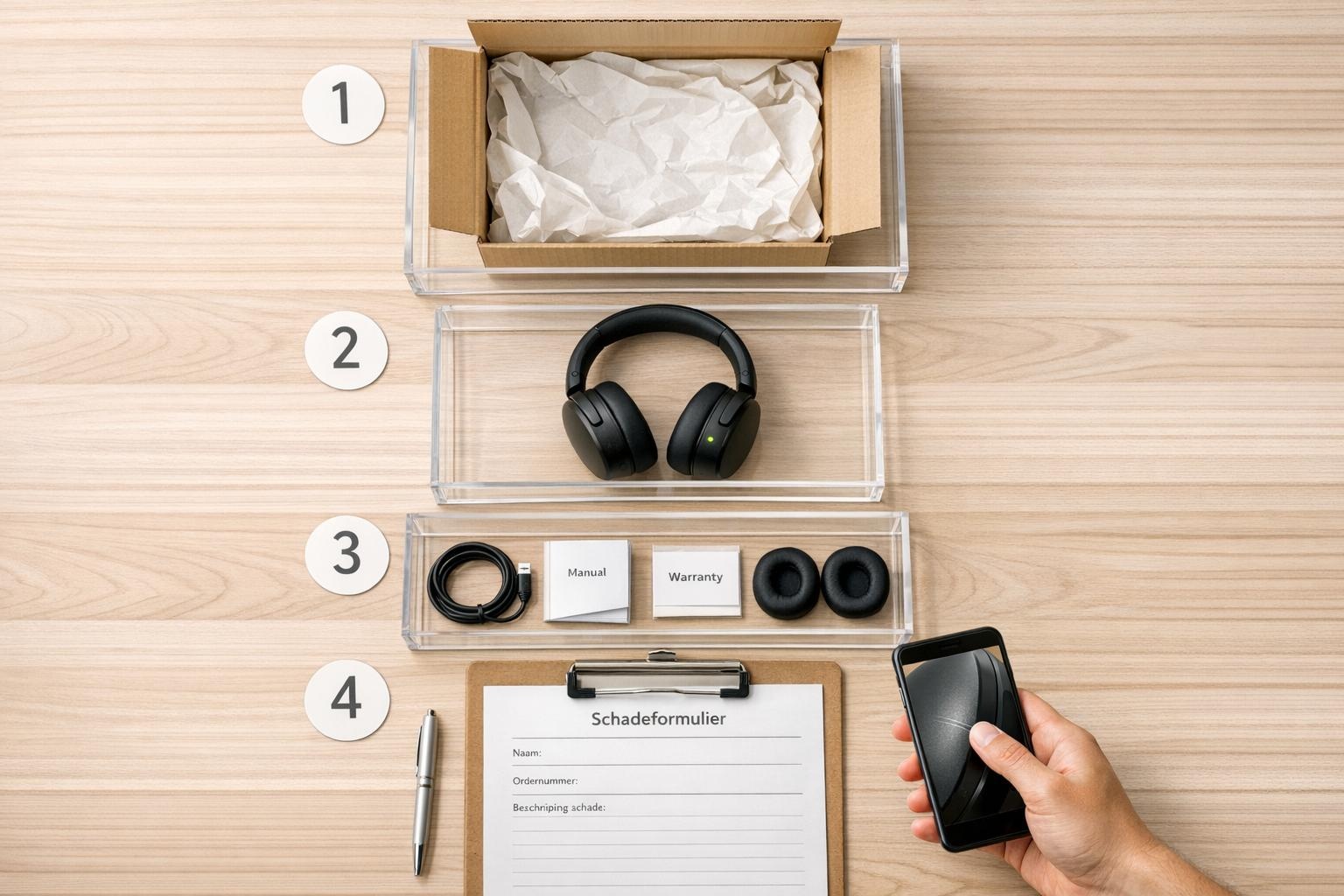 Retourproduct ontvangen: stap-voor-stap checklist voor inspectie bij levering