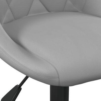 vidaXL Barkrukken 2 st fluweel lichtgrijs