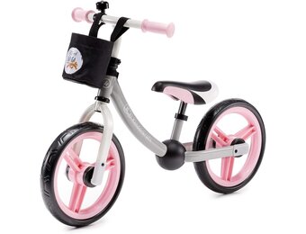 Kinderkraft 2Way Next Loopfiets Roze | 12 inch Wielen | 80 cm vanaf