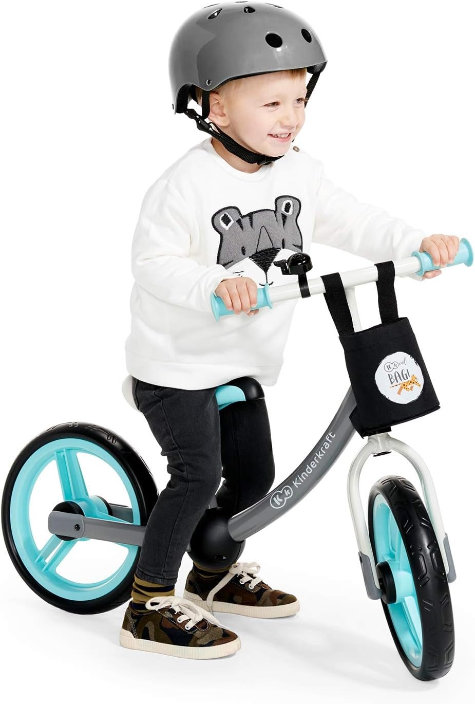 Kinderkraft 2Way Next Loopfiets Roze | 12 inch Wielen | 80 cm vanaf