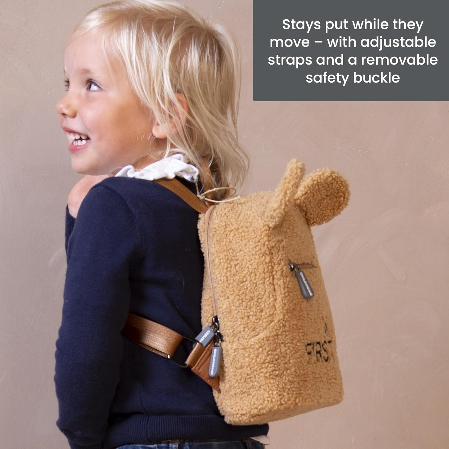 Kinderrugzak Teddy Beige | Ideaal voor school & crèche | 75% Korting