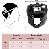 Hoofdbescherming boksen voor kickboksen, vechtsport, MMA training, boksen gezichtsbescherming, bokshelm met maximale bescherming