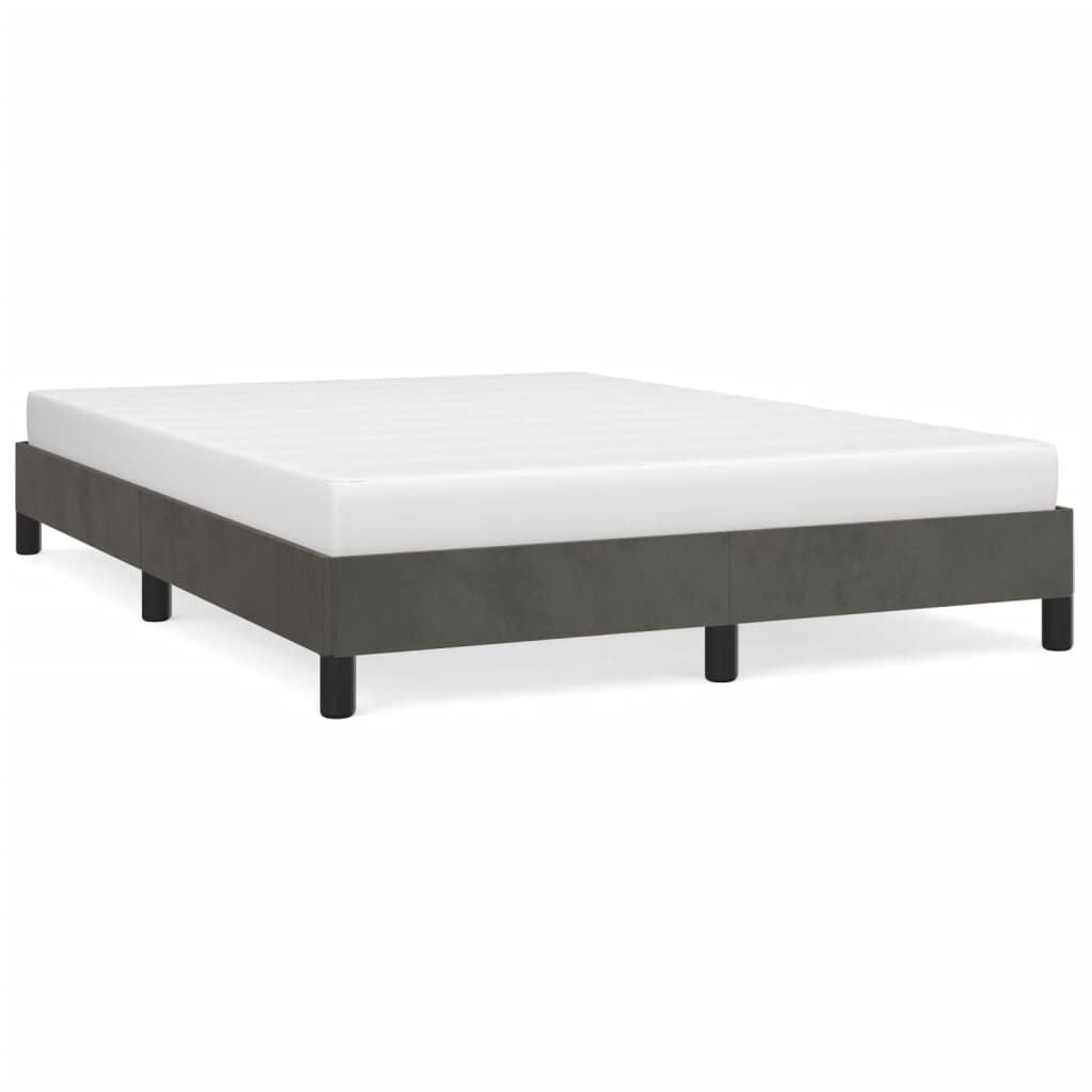 VidaXL Bedframe 140x200cm Donkergrijs Fluweel - 34% Korting