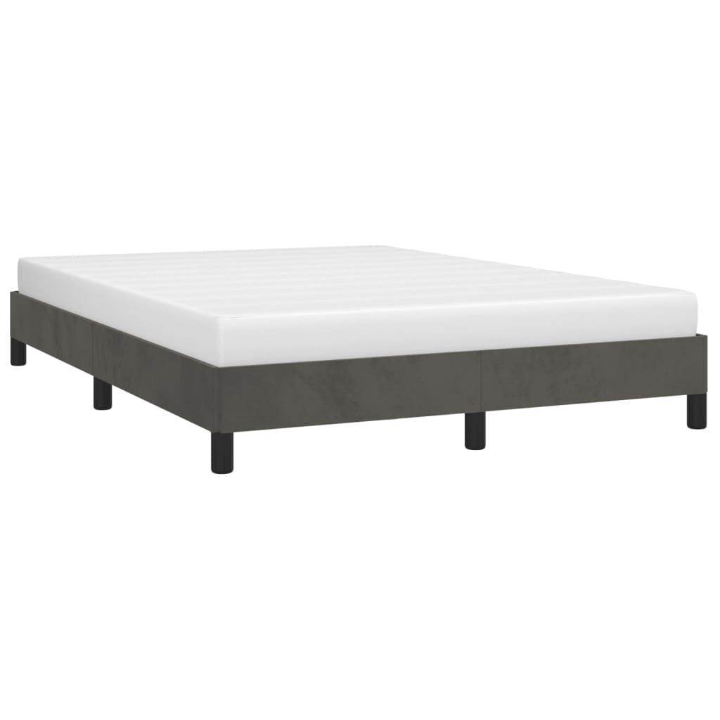 VidaXL Bedframe 140x200cm Donkergrijs Fluweel - 34% Korting
