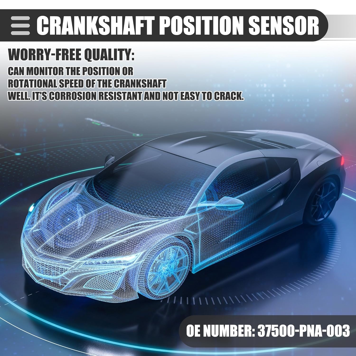 ABSOPRO Krukassensor voor Honda Civic 2.0L - Zwart