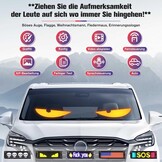 Duivelsaugenlicht, 2 stuks, duivelsogen, led-programmeerbare ooglichtborden, dynamisch flexibel led-display, auto met app-besturing en afstandsbediening, voor auto, vrachtwagen, 10 x 35 cm