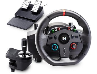 NiTHO Drive Pro One Stuurwiel met Pedalen en Aparte Shifter, 270 Graden Gamingstuur voor PC, PS4, Xbox One, Xbox Series X/S en Switch, Zero Dead Zone Racing Wheel