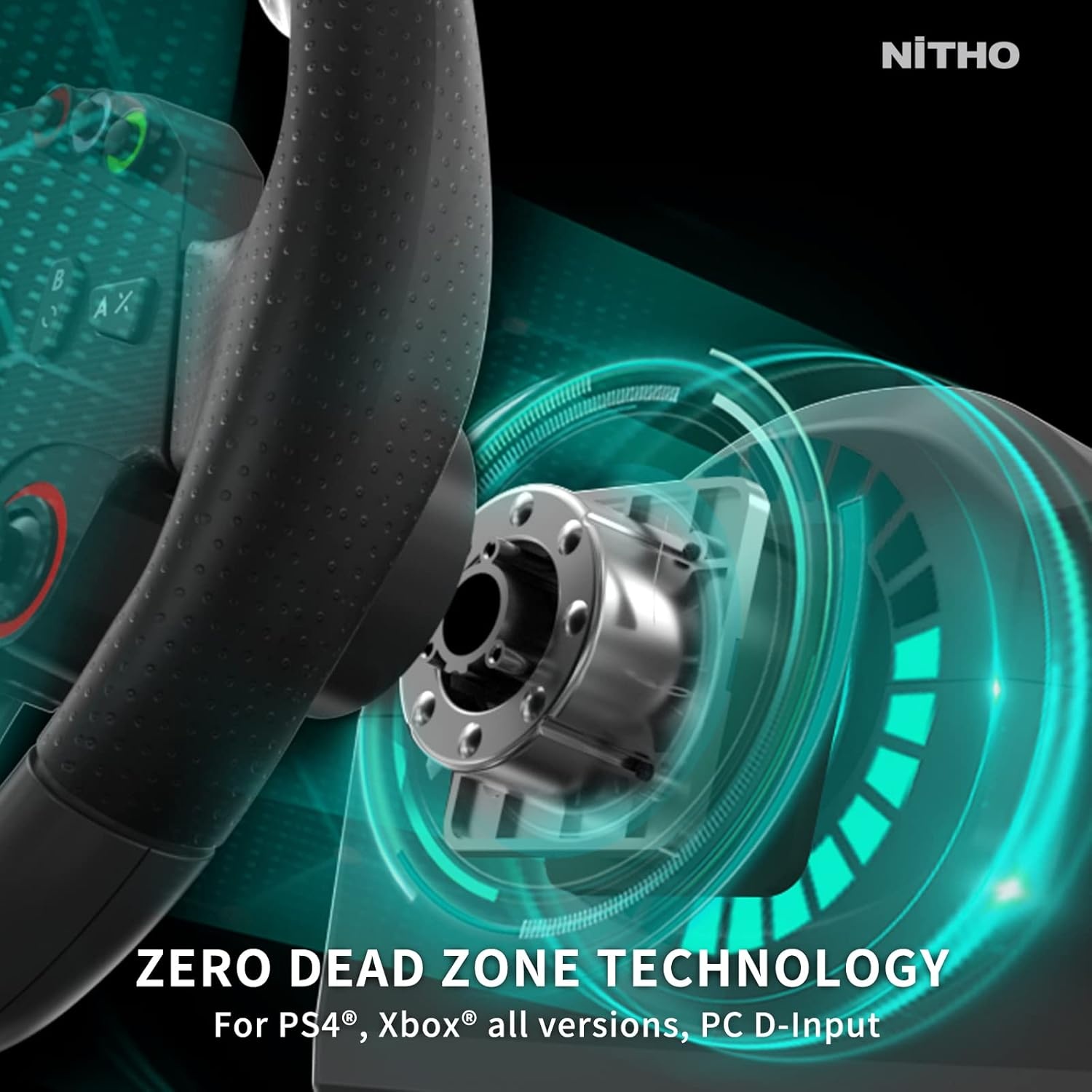 NiTHO Drive Pro One Stuurwiel met Pedalen en Aparte Shifter, 270 Graden Gamingstuur voor PC, PS4, Xbox One, Xbox Series X/S en Switch, Zero Dead Zone Racing Wheel