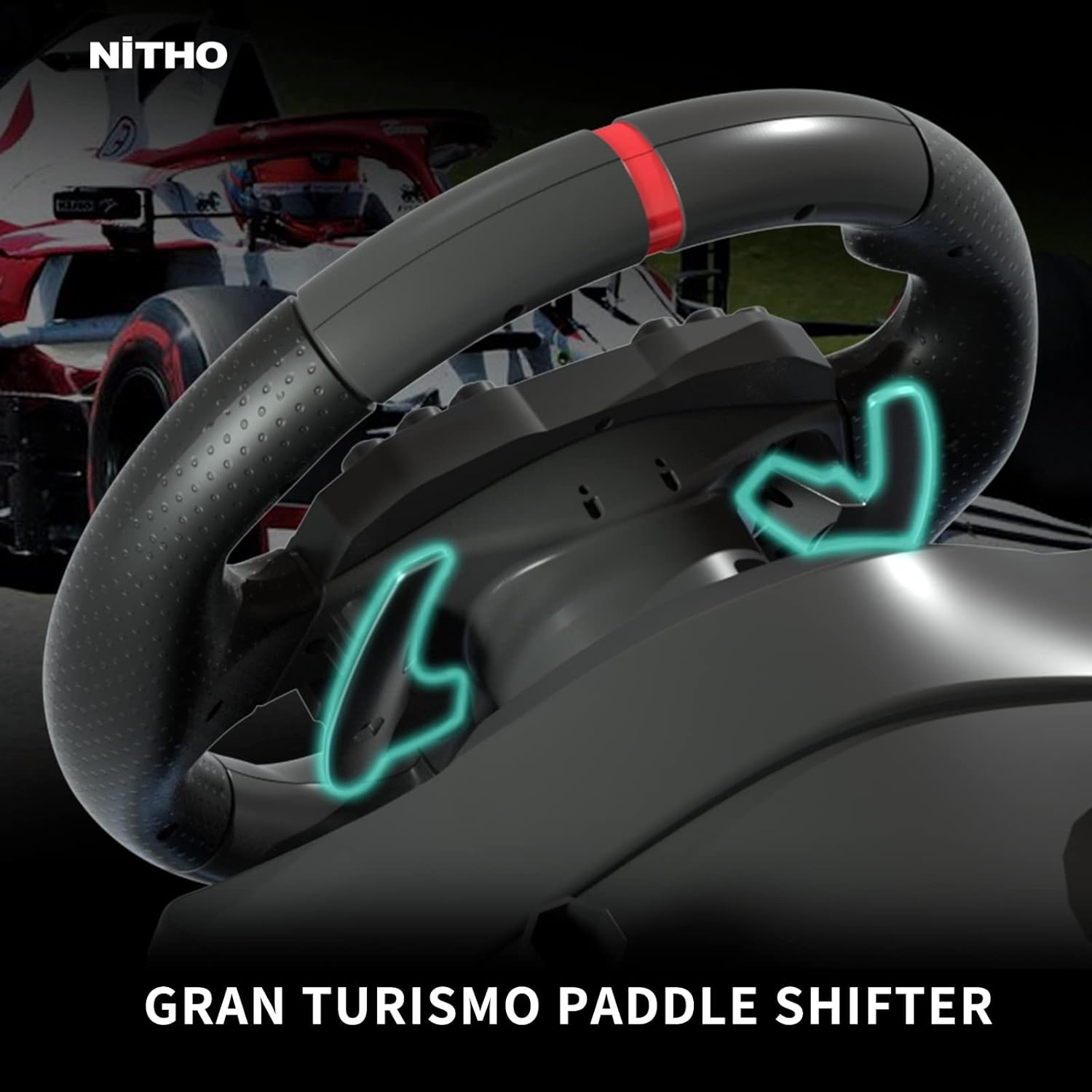 NiTHO Drive Pro One Stuurwiel met Pedalen en Aparte Shifter, 270 Graden Gamingstuur voor PC, PS4, Xbox One, Xbox Series X/S en Switch, Zero Dead Zone Racing Wheel