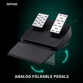 NiTHO Drive Pro One Stuurwiel met Pedalen en Aparte Shifter, 270 Graden Gamingstuur voor PC, PS4, Xbox One, Xbox Series X/S en Switch, Zero Dead Zone Racing Wheel