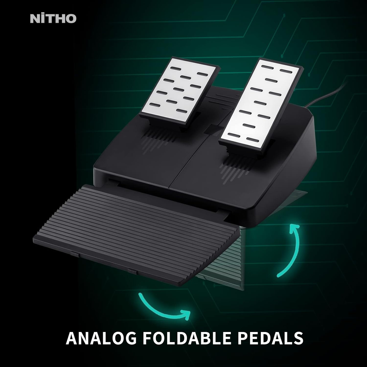 NiTHO Drive Pro One Stuurwiel met Pedalen en Aparte Shifter, 270 Graden Gamingstuur voor PC, PS4, Xbox One, Xbox Series X/S en Switch, Zero Dead Zone Racing Wheel