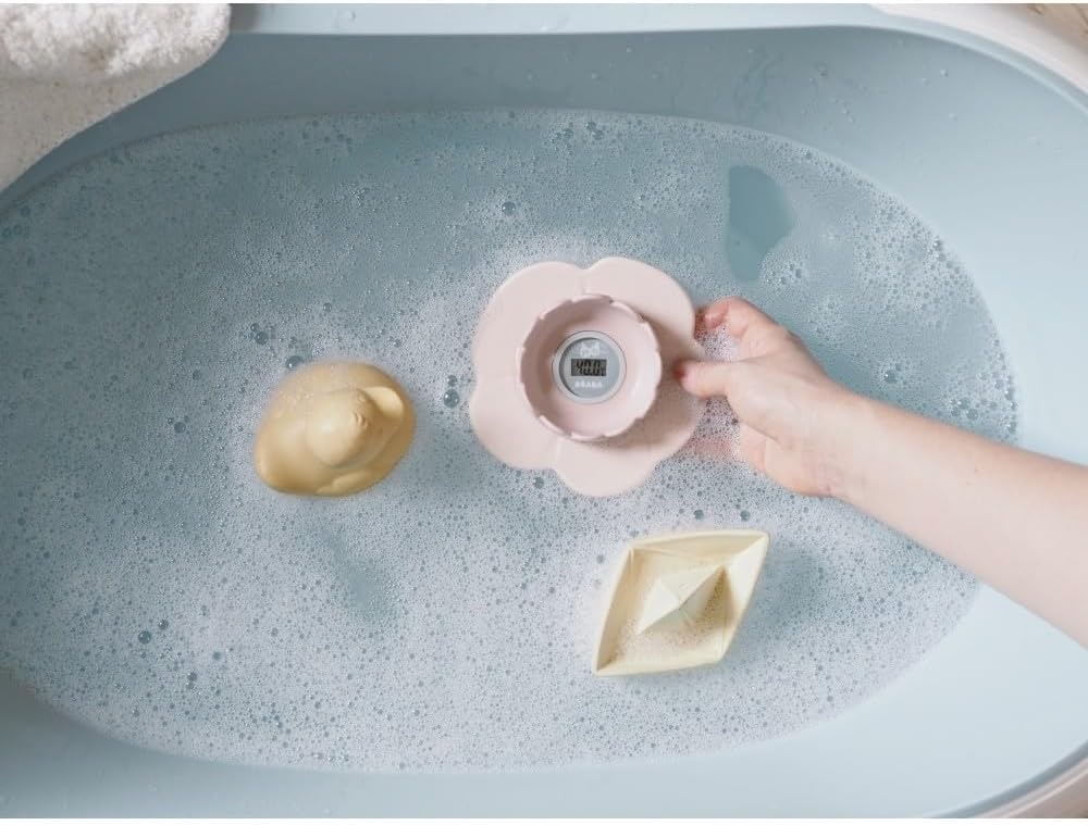 Béaba Lotus Multifunctionele digitale thermometer - Oud Roze
