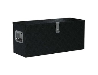 vidaXL Aluminium kist 80x30x35 cm zwart