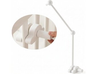 Promise Babe Baby Mobiel Houder Hout Witte Wolken Ontwerp Voor Babybedje Kinderkamer Luiertafel box DIY Baby Mobiel Houder Frame Stang Voor Opknoping Muziekdoos Windgong Bed Bel