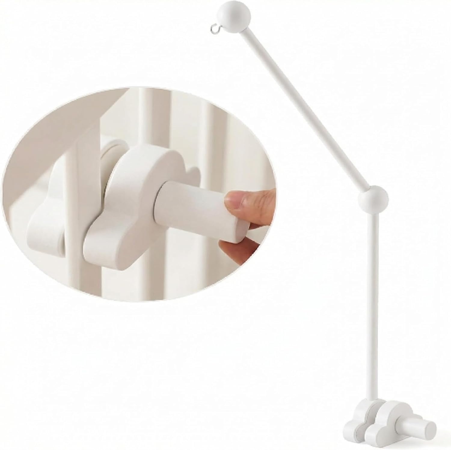 Promise Babe Baby Mobiel Houder Hout Witte Wolken Ontwerp Voor Babybedje Kinderkamer Luiertafel box DIY Baby Mobiel Houder Frame Stang Voor Opknoping Muziekdoos Windgong Bed Bel
