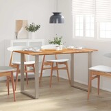 vidaXL Eettafel 140x70x76 cm massief acaciahout