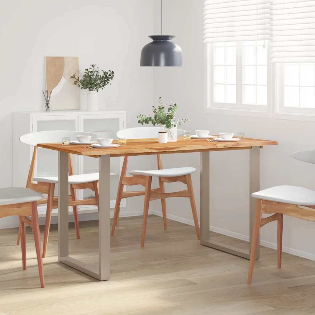 vidaXL Eettafel 140x70x76 cm massief acaciahout