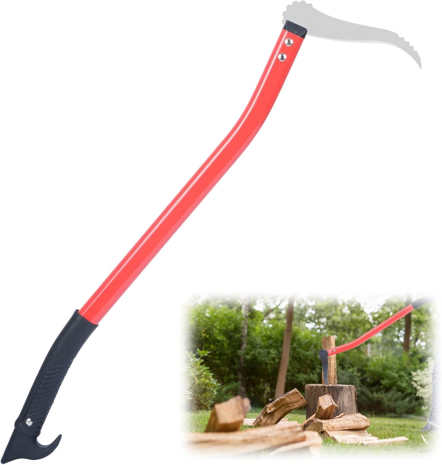 Aleawol Sappie met Aluminium Handvat 72 cm en Getande Snoeischaar - Voor Takken en Houtkloven