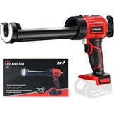 Accu Kartuschenpers Compatibel voor 18V Makita Accu, Elektrische Kartuschenspuit met 4 snelheden en LED-licht, 10oz/300ml, siliconen spuit voor afdichten, spachtelen (zonder accu)