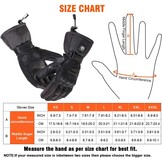 DAY WOLF Verwarmde Motorhandschoenen IPX66 Waterdicht Touchscreen 7.4 V 2200 MAH Elektrische Oplaadbare Batterij voor Winter Fietsen Skiën Fietsen Jacht Vissen Mannen Vrouwen (XXXL)