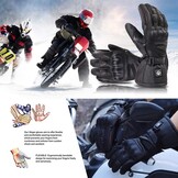 DAY WOLF Verwarmde Motorhandschoenen IPX66 Waterdicht Touchscreen 7.4 V 2200 MAH Elektrische Oplaadbare Batterij voor Winter Fietsen Skiën Fietsen Jacht Vissen Mannen Vrouwen (XXXL)