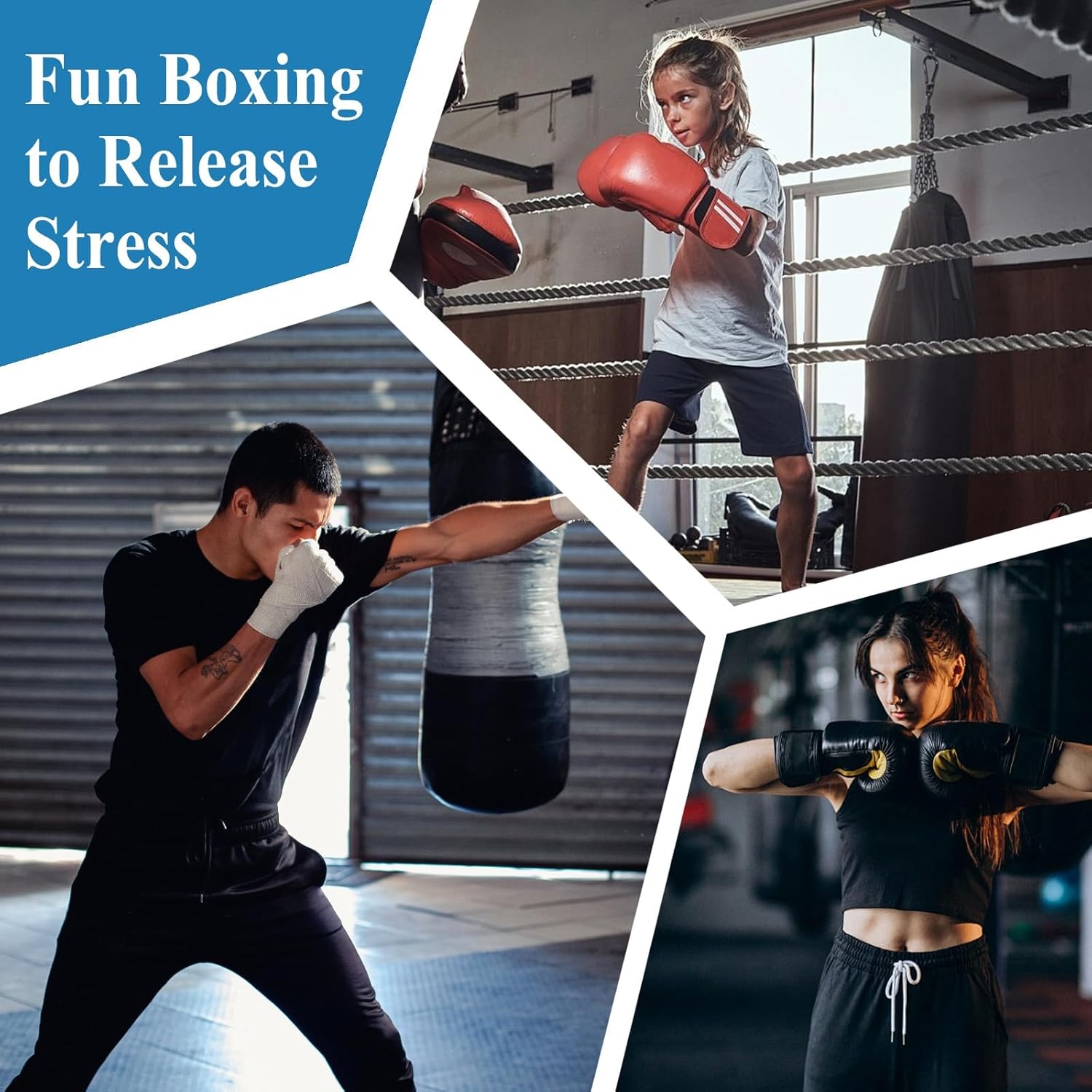 HAMON Smart Music Boxing Machine, led-muziekboksmachine met bokshandschoenen, bluetooth, intelligente elektronische wandmontage, muziek, boksen, trainingsapparaat, boksmachine, muur, voor kinderen en