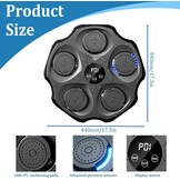 HAMON Smart Music Boxing Machine, led-muziekboksmachine met bokshandschoenen, bluetooth, intelligente elektronische wandmontage, muziek, boksen, trainingsapparaat, boksmachine, muur, voor kinderen en